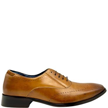 OLIVER FUREY GTS DRESS TIE SHOE - COGNAC